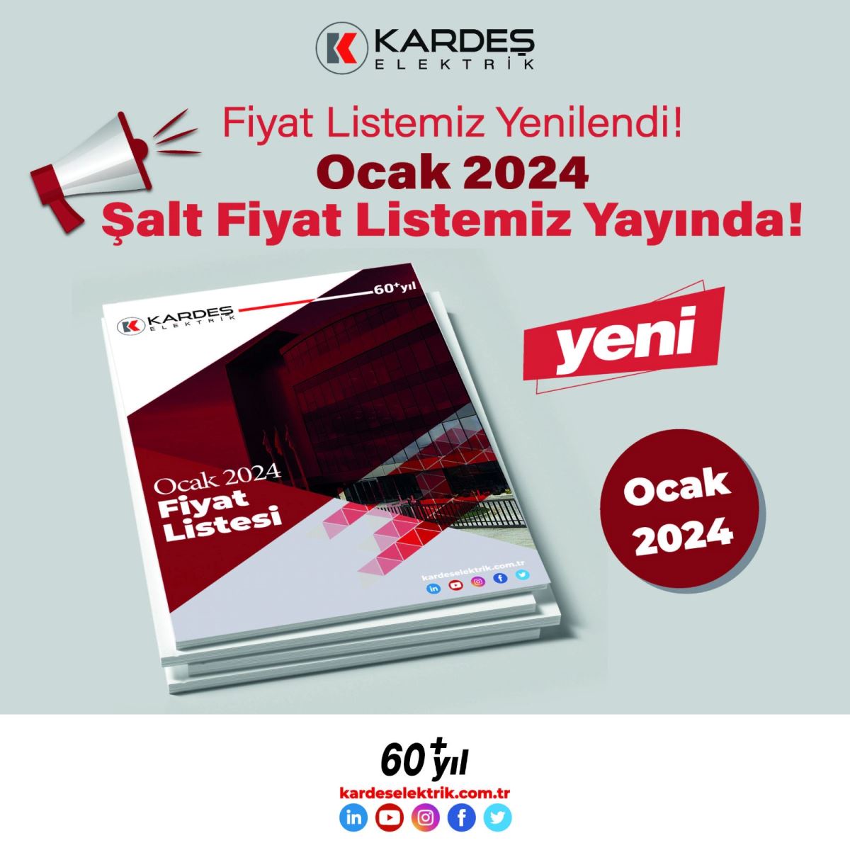 Kardeş Elektrik Fiyat Listesi Yenilendi!